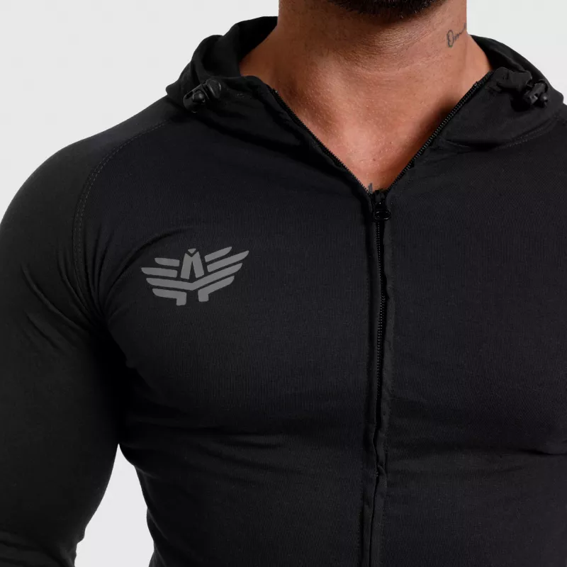 Hanorac Slim Fit pentru bărbați Beyond the Future, negru-6