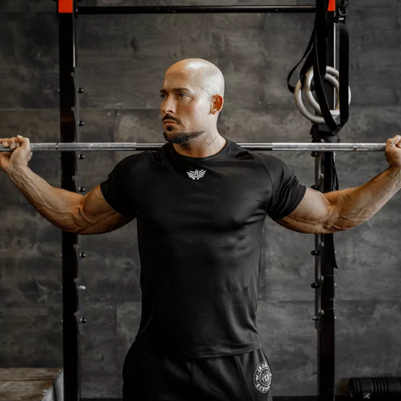Tricou funcțional pentru bărbați Iron Aesthetics Performance, negru-2