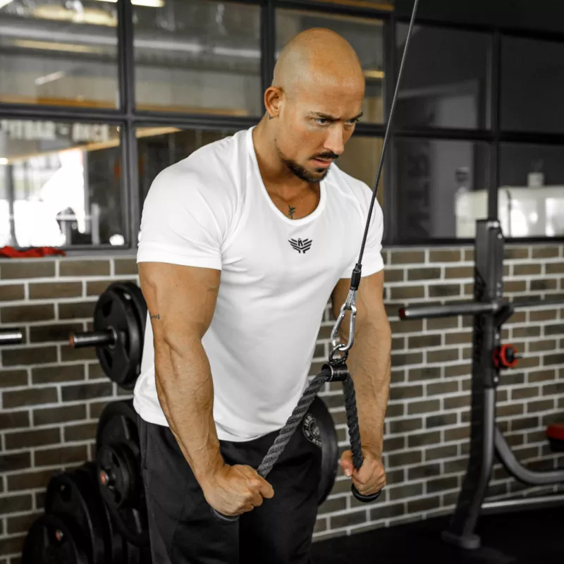 Tricou funcțional pentru bărbați Iron Aesthetics Performance, alb-2
