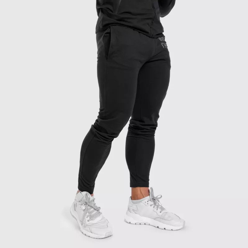 Pantaloni de trening Slim Fit pentru bărbați  Beyond the Future, negrii-6
