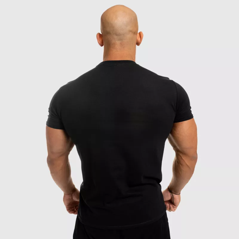 Tricou fitness pentru bărbați Iron Aesthetics Splash, negru-4