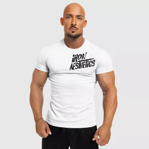 Tricou fitness pentru bărbați Splash, alb