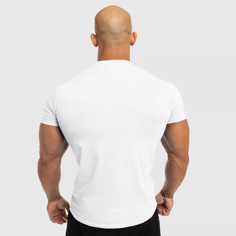 Tricou fitness pentru bărbați Iron Aesthetics Splash, alb-4