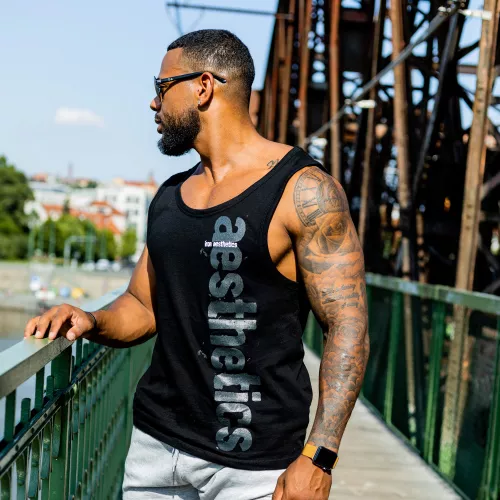 Maiou fitness pentru bărbați Cross, negru