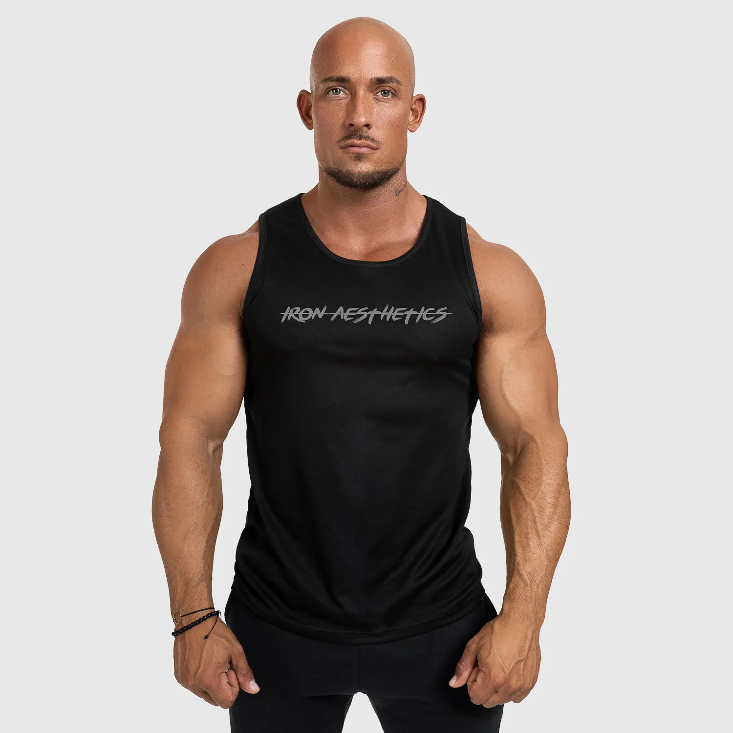 Maiou funcțional pentru bărbați Iron Aesthetics Sporty, negru-1