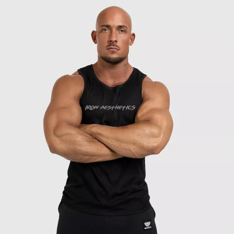 Maiou funcțional pentru bărbați Iron Aesthetics Sporty, negru-3