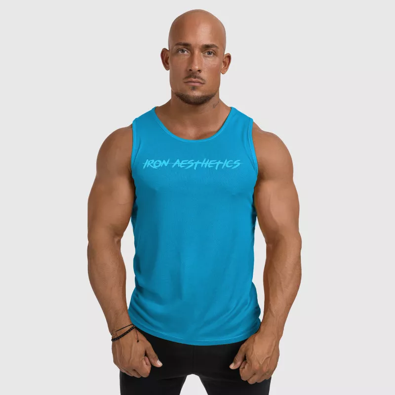 Maiou funcțional pentru bărbați Iron Aesthetics Sporty, albastru aqua-1