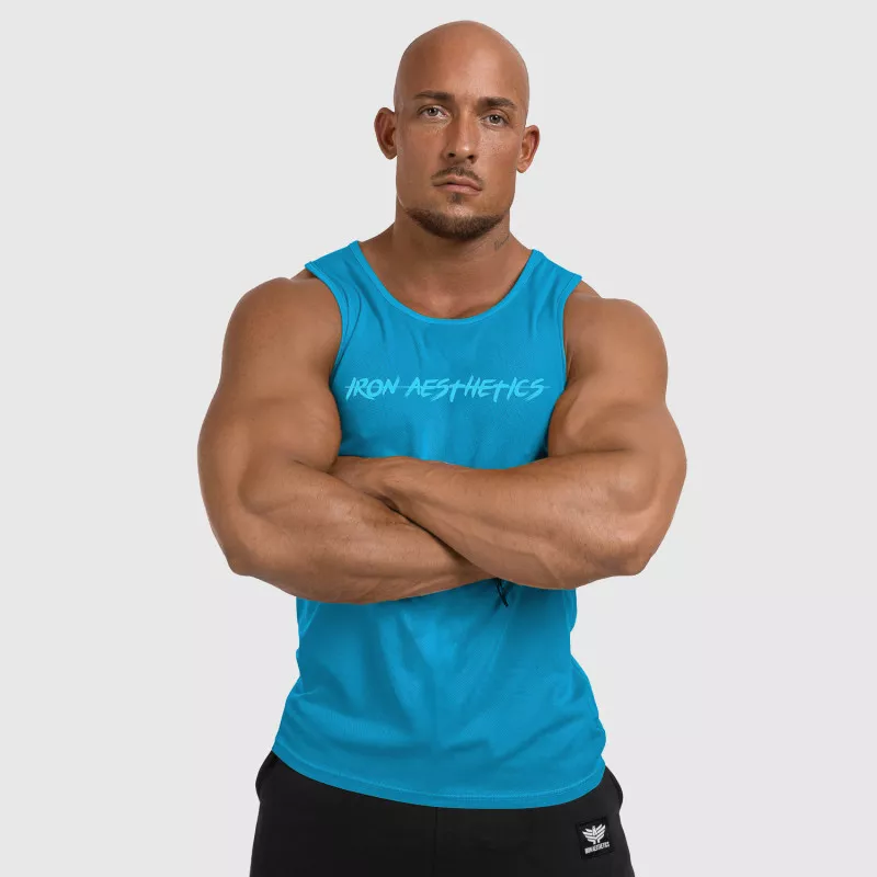 Maiou funcțional pentru bărbați Iron Aesthetics Sporty, albastru aqua-3