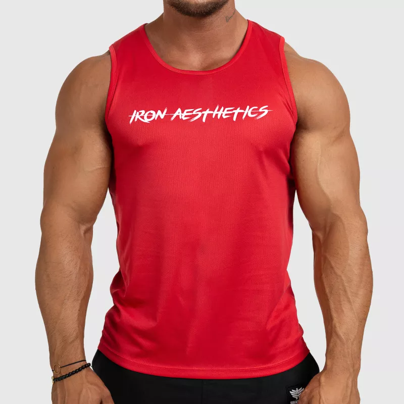 Maiou funcțional pentru bărbați Iron Aesthetics Sporty, roșu-3