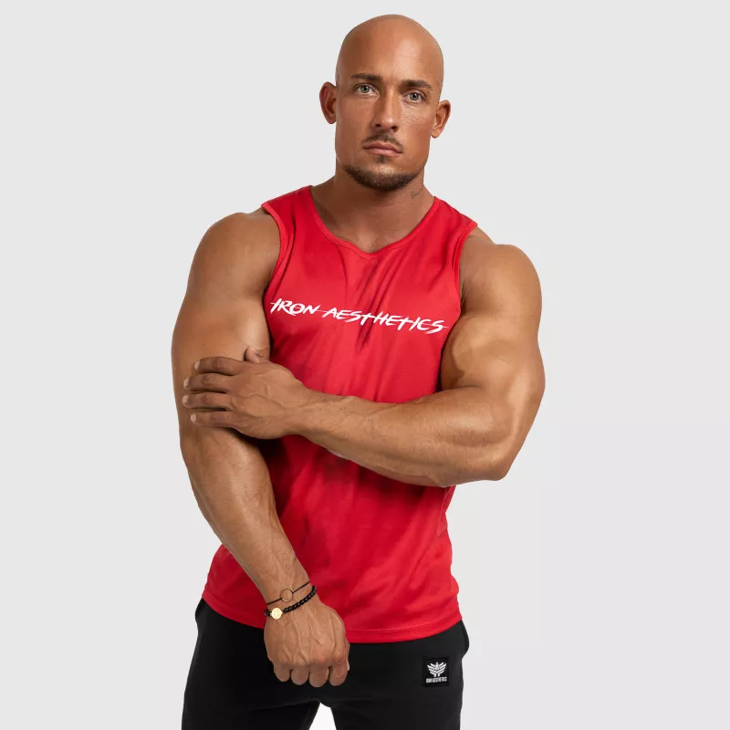 Maiou funcțional pentru bărbați Iron Aesthetics Sporty, roșu-5