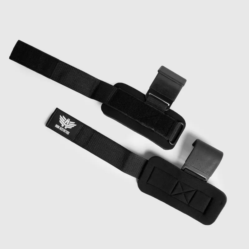 Chingi fitness Iron Aesthetics Lifting hooks, negre-10