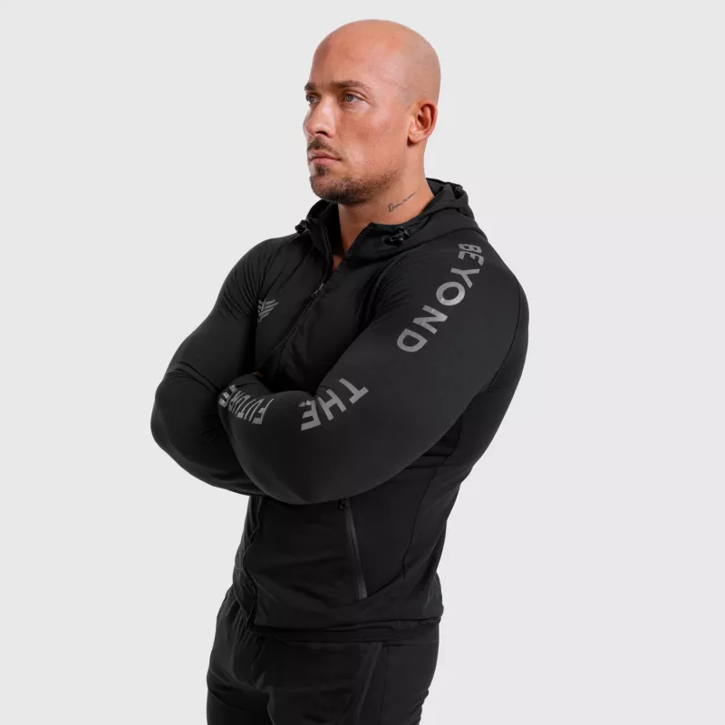 Set sport Slim Fit pentru bărbați Iron Aesthetics Beyond the Future, negru-3