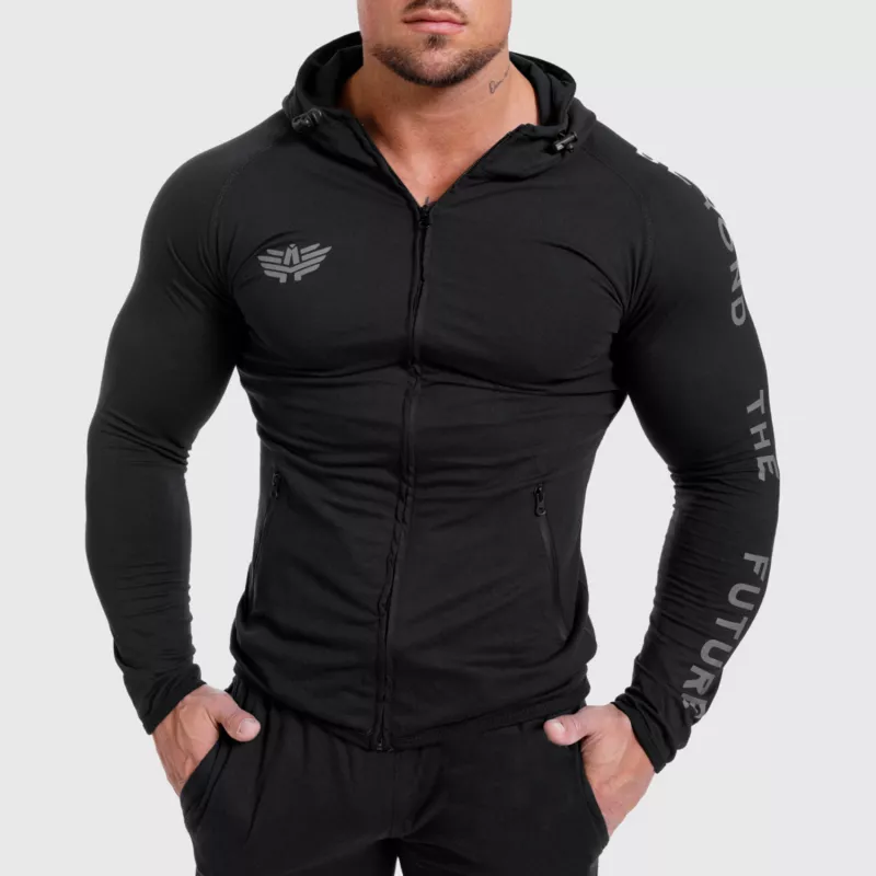 Set sport Slim Fit pentru bărbați Iron Aesthetics Beyond the Future, negru-2