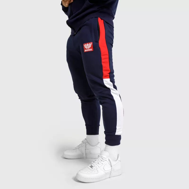 Pantaloni pentru bărbați Iron Aesthetics Tricolora, navy-4
