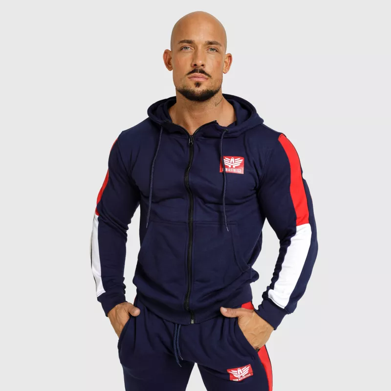 Set de trening pentru bărbați Iron Aesthetics Tricolora, navy-6