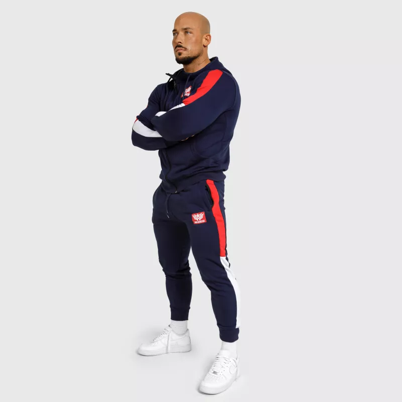 Set de trening pentru bărbați Iron Aesthetics Tricolora, navy-7