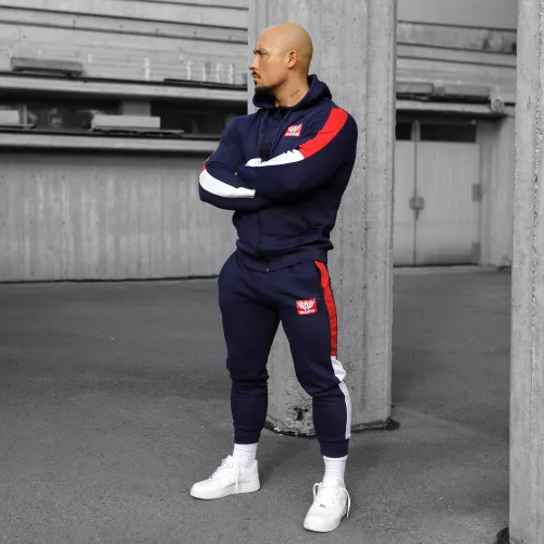 Set de trening pentru bărbați Iron Aesthetics Tricolora, navy