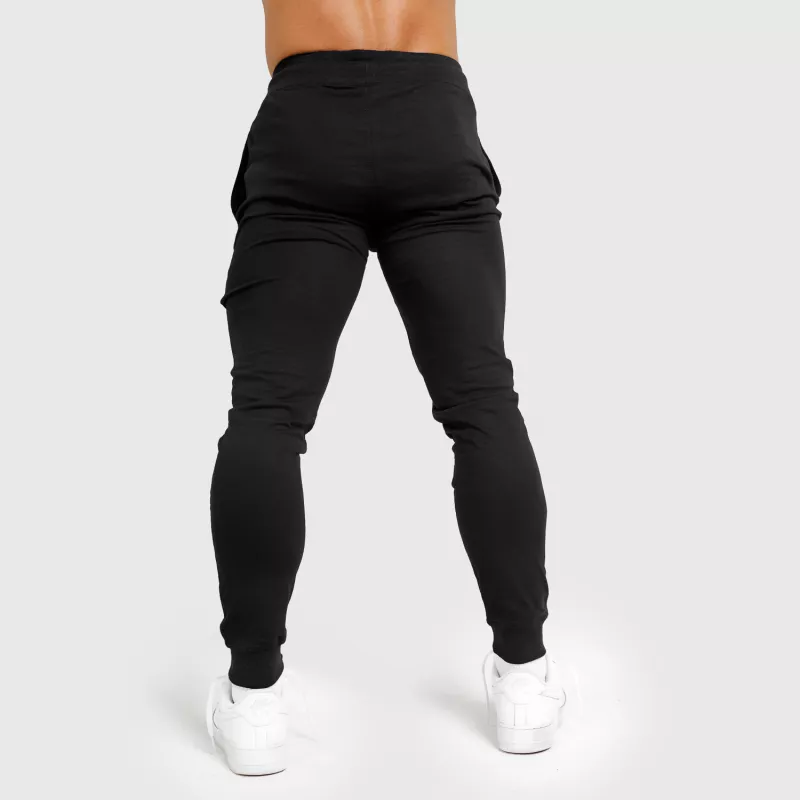 Pantaloni de trening Jogger Iron Aesthetics Vertical, negri-roșii - PRODUS DEFECT-5