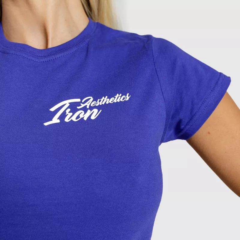Tricou fitness pentru femei Iron Aesthetics Fit, albastru-6