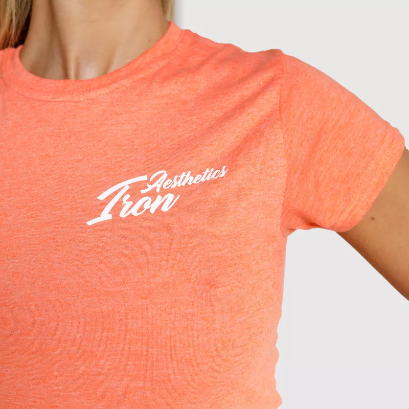 Tricou fitness pentru femei Iron Aesthetics Fit, portocaliu-6