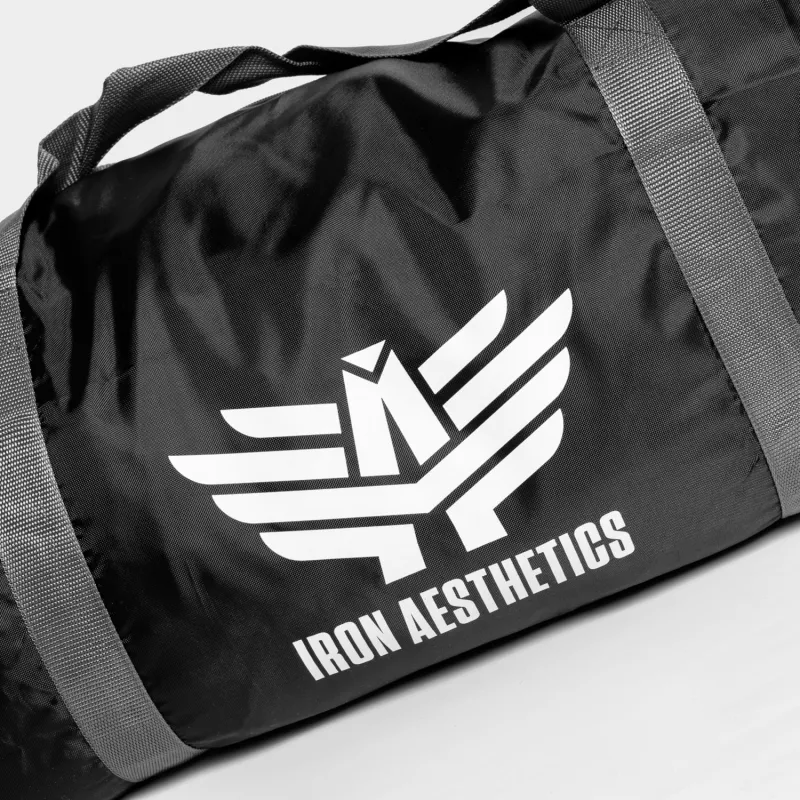 Geantă sport Iron Aesthetics Duffle, neagră-3