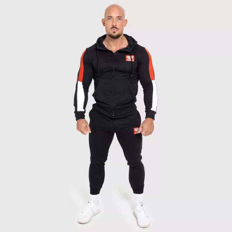 Pantaloni de trening Jogger Iron Aesthetics Tricolora, negri-5