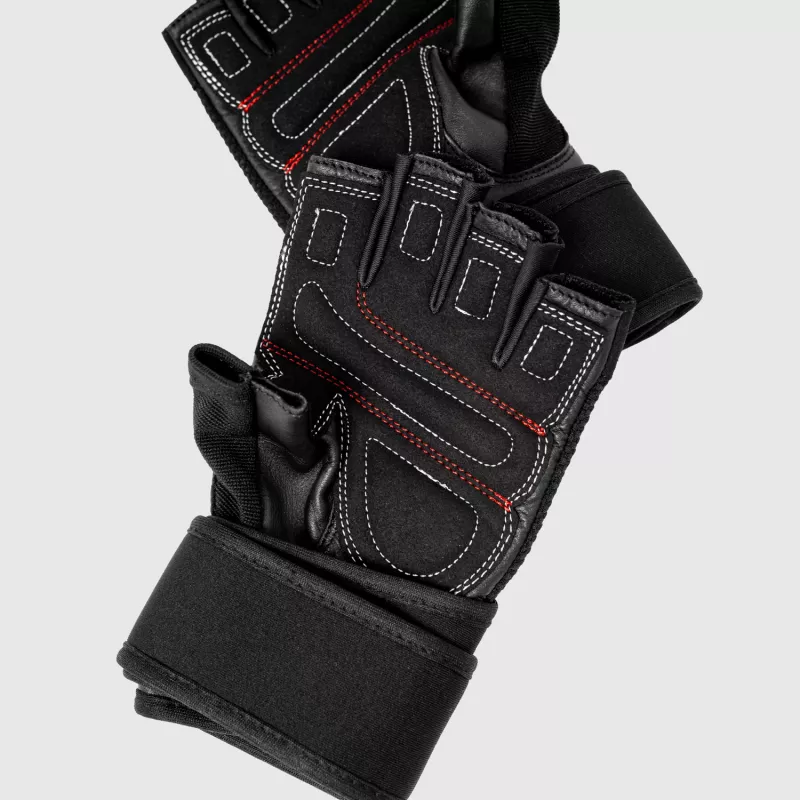 Mănuși fitness Iron Aesthetics Leather Beast, gri-3