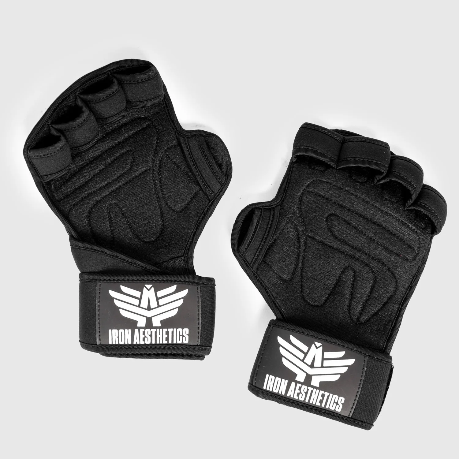 Mănuși fitness Iron Aesthetics Crossfit, negre-1