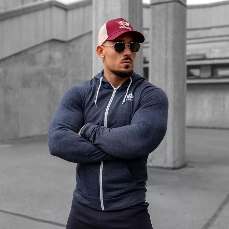 Șapca pentru bărbați Iron Aesthetics Boost, burgundy/stone-2