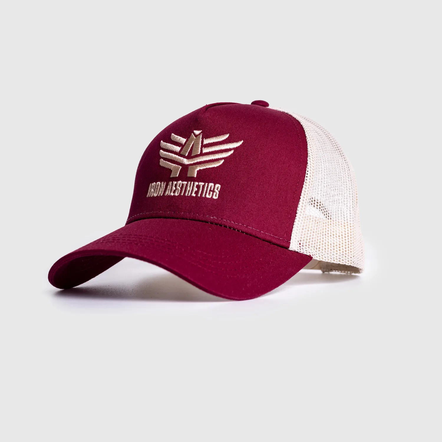 Șapca pentru bărbați Iron Aesthetics Boost, burgundy/stone-1
