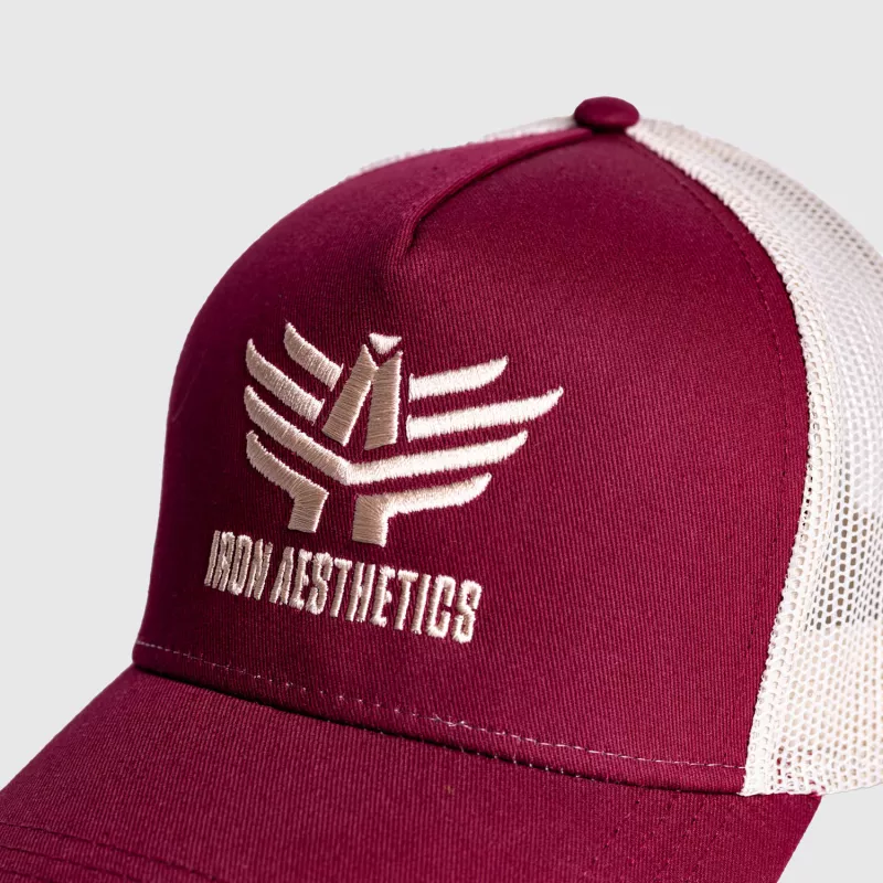 Șapca pentru bărbați Iron Aesthetics Boost, burgundy/stone-6