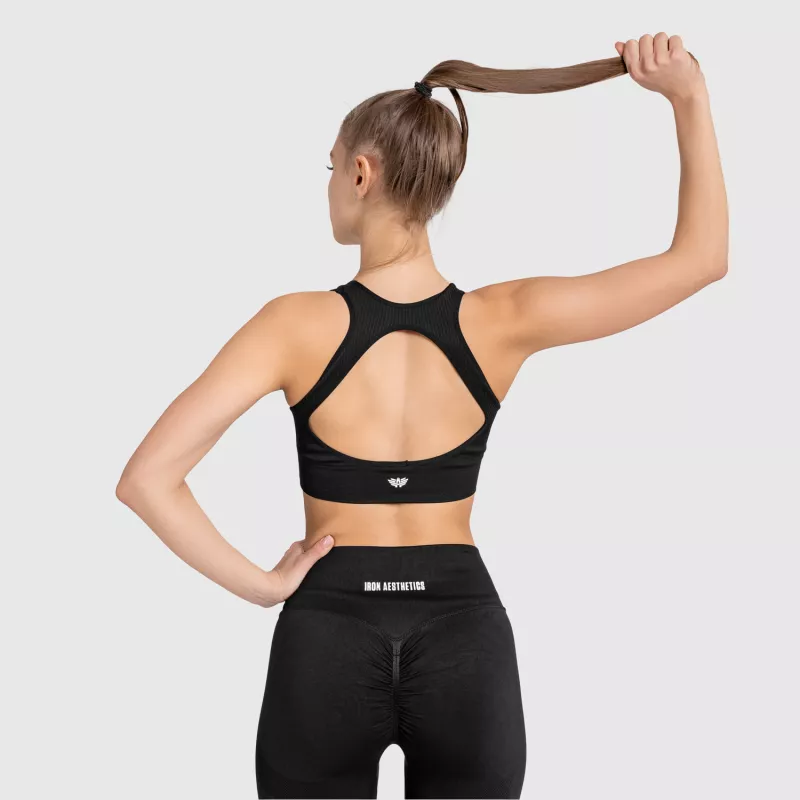 Set fitness fără cusături Iron Aesthetics Seamless Butt, negru-13