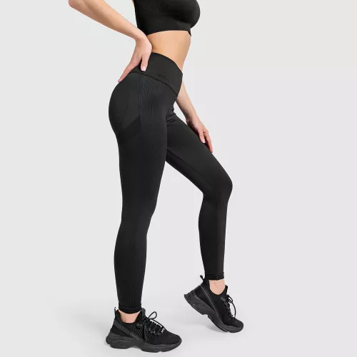 Colanți fără cusături Iron Aesthetics Seamless Butt, negri