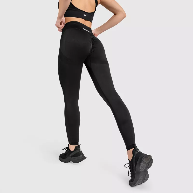 Colanți fără cusături Iron Aesthetics Seamless Butt, negri-4