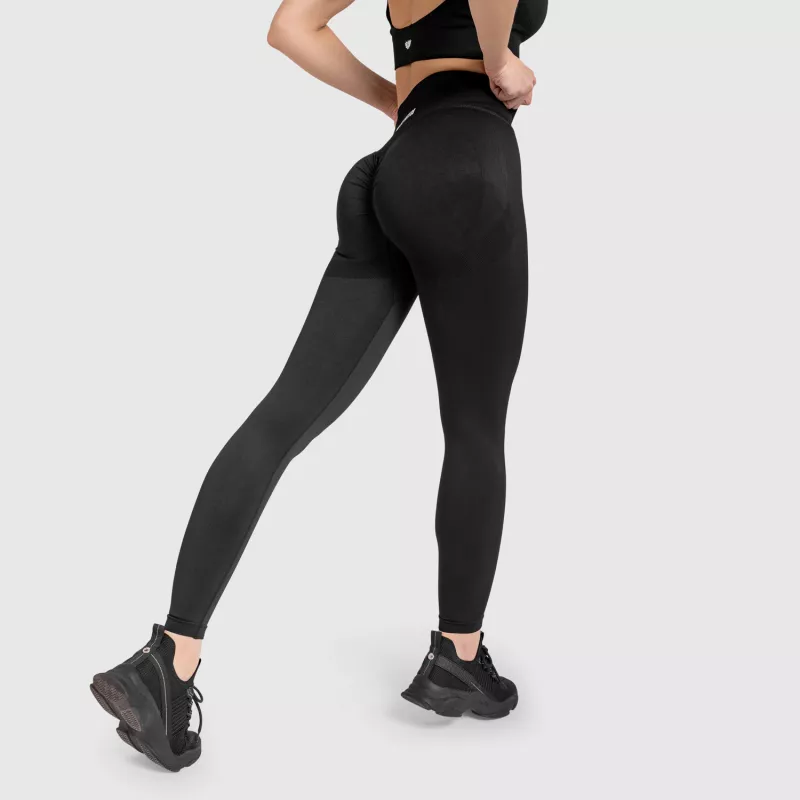 Colanți fără cusături Iron Aesthetics Seamless Butt, negri-3