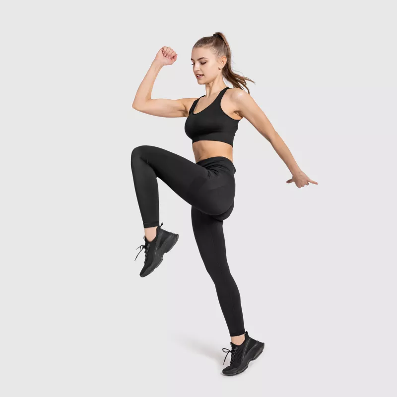 Colanți fără cusături Iron Aesthetics Seamless Butt, negri-10