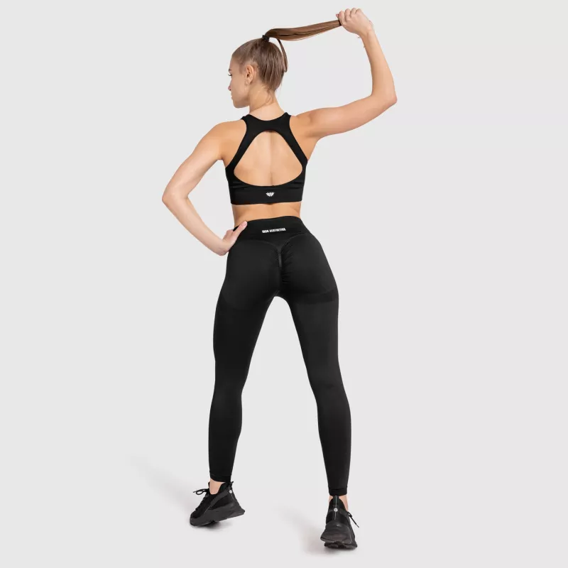Colanți fără cusături Iron Aesthetics Seamless Butt, negri-11