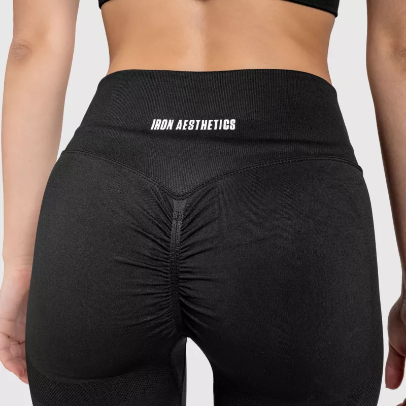 Colanți fără cusături Iron Aesthetics Seamless Butt, negri-5