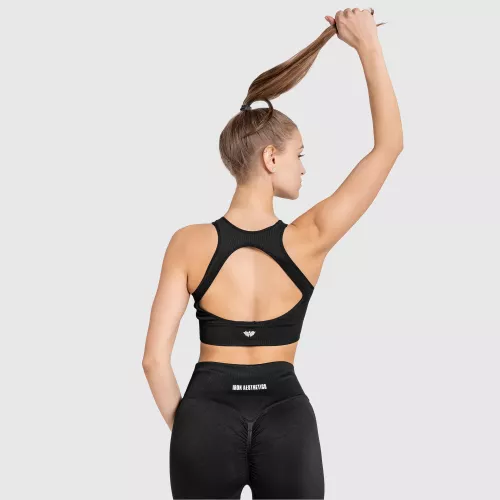 Bustieră fără cusături Iron Aesthetics Seamless Butt, neagră