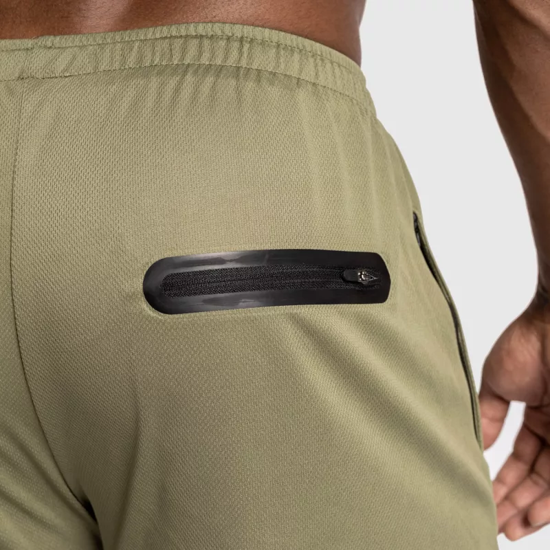 Șorturi funcționale Iron Aesthetics Stretch 2in1, verzi-11