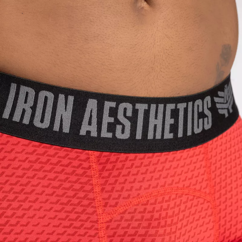Șorturi funcționale Iron Aesthetics Evolution, roșii-9