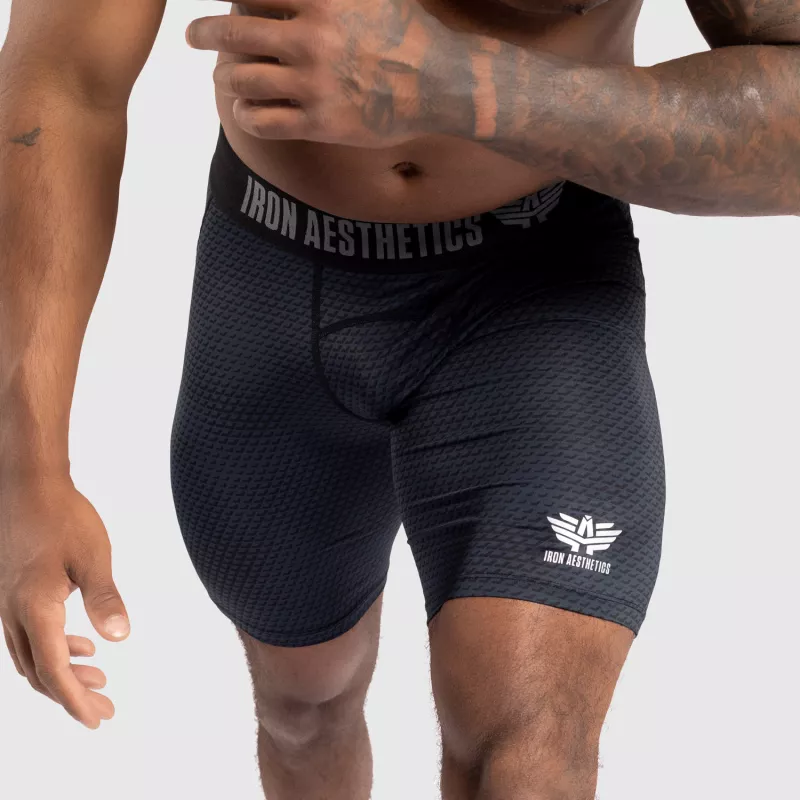 Șorturi funcționale Iron Aesthetics Evolution, negre-7