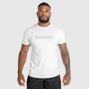 Tricou fitness pentru bărbați Iron Aesthetics Glam, alb