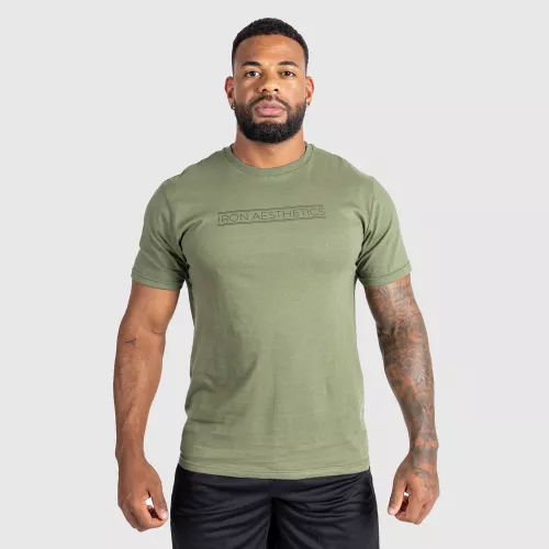 Tricou fitness pentru bărbați Glam, verde armată