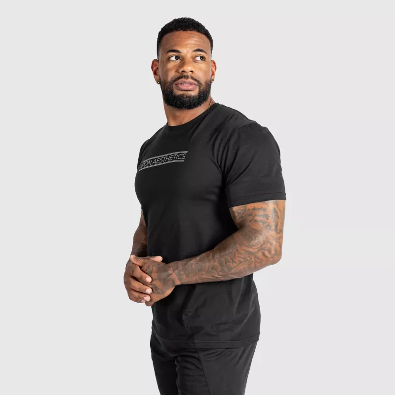 Tricou fitness pentru bărbați Iron Aesthetics Glam, negru-4