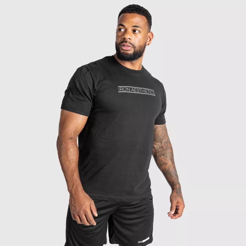 Tricou fitness pentru bărbați Iron Aesthetics Glam, negru-2