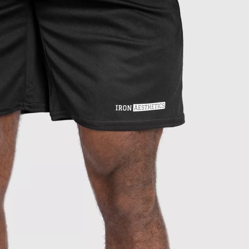 Pantaloni scurți funcționali bărbați Iron Aesthetics Regym, negri-2