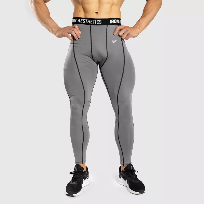 Colanți sport pentru bărbați Iron Aesthetics Dry Cool, gri-5