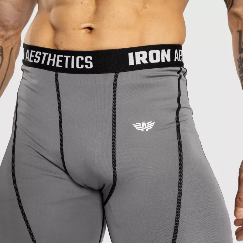 Colanți sport pentru bărbați Iron Aesthetics Dry Cool, gri-9