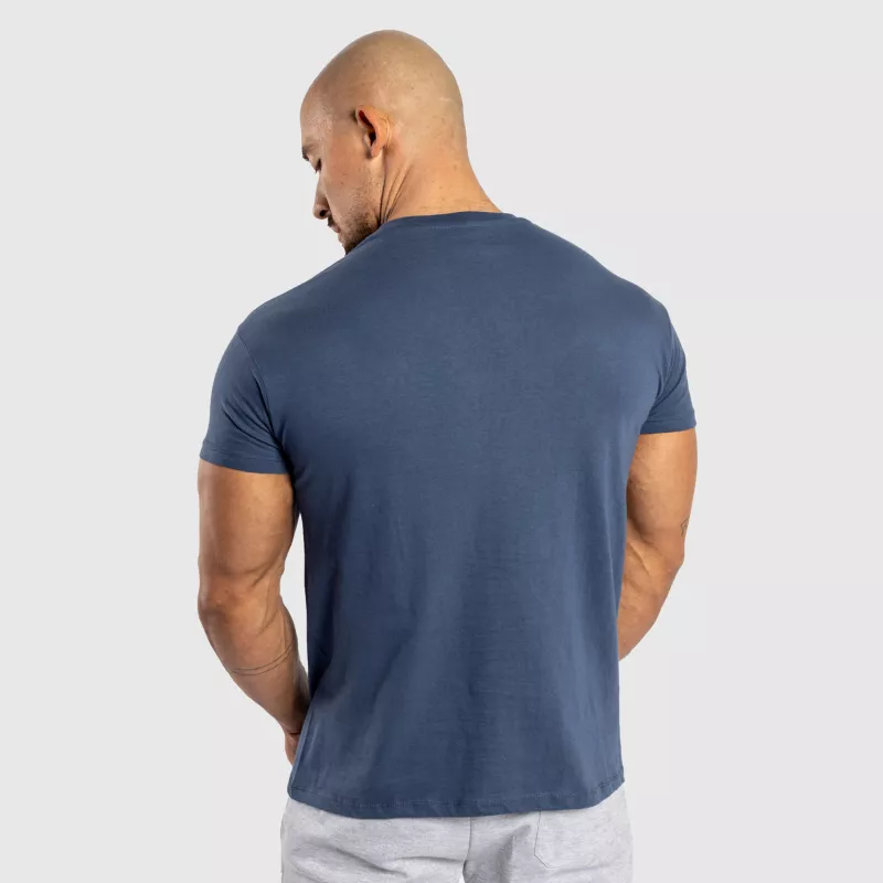 Tricou fitness bărbați Iron Aesthetics Gym, albastru-5